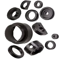 Custom compression-molded rubber components